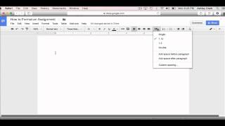 Final Draft Format in Google Docs