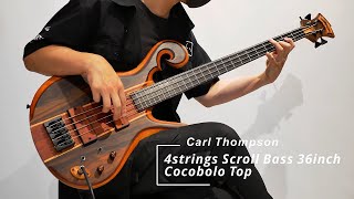 Video thumbnail for Carl Thompson | 4strings Scroll Bass 36inch / Cocobolo Top by 三木楽器 / MIKIGAKKI 公式チャンネル