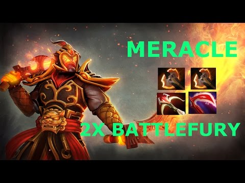 Old School Ember Spirit 2x Battlefury Build by Meracle | Dota 2