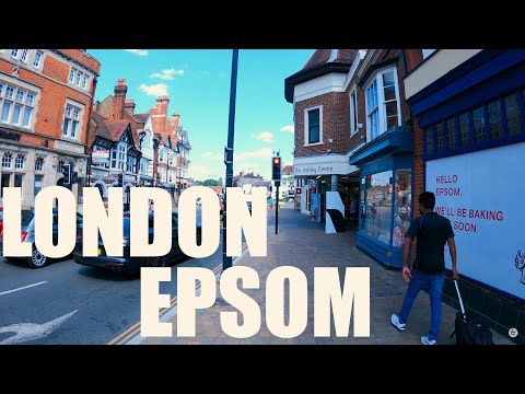 LONDON EPSOM CALM AND BEAUTIFUL AREA 4K TOUR
