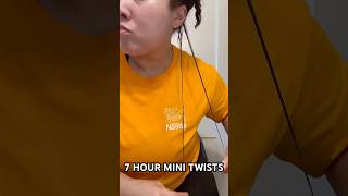 How I do my 7 HOUR mini twists #curlyhair #naturalhair #minitwists #protectivestyles