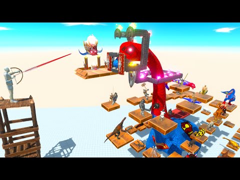 !!! EXTREME PARKOUR !!!  & DEADLY TRAP vs Dinosaurs  - ARBS