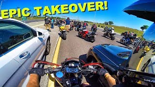 WE BLOCKED OFF THE HIGHWAY!!