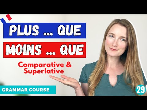 French Comparative And Superlative // French Grammar Course // Lesson 29 🇫🇷