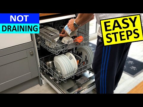 Dishwasher Drainage Problem - Dishwasher not draining Water Easy steps to try and Fix Video