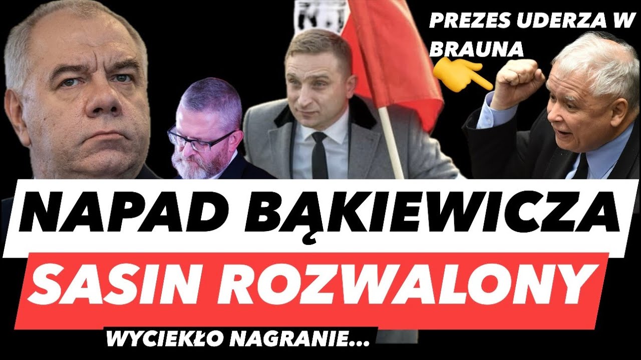BĄKIEWICZ ROZWALIŁ OBRADY – STARCIE W URZĘDZIE❗️KACZYŃSKI ATAKUJE BRAUNA...