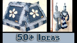 50+ Upcycled Jeans Projects for Home Decor | Easy Budget DIY
