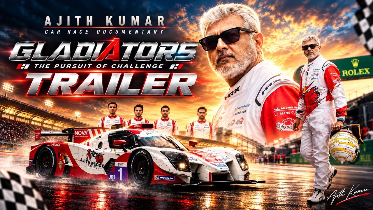 Gladiators Official Trailer | Ajith Kumar Racing Documentary | GV Prakash | AL Vijay