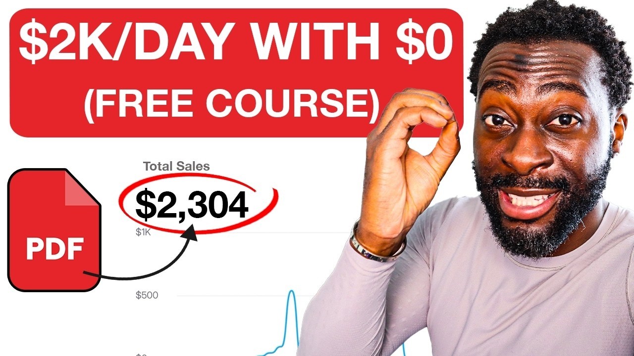 Complete Guide To Making $2K/Day Selling PDFs With $0 (FREE COURSE) Digital Products, PDF Farming.