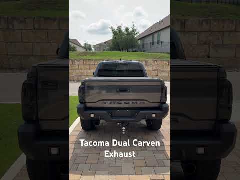 2021 Tacoma TRD Off Road with Custom Carven Catback Dual Exit Exhaust. @CarvenExhaust