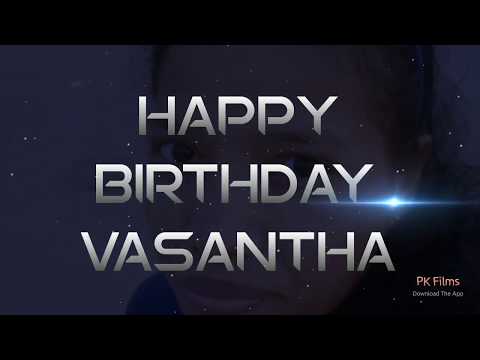 HAPPY BIRTHDAY VASANTHA SISTER#MARCH 4TH#2020#SPECIAL WISHES FROM PATHURU YOUTH