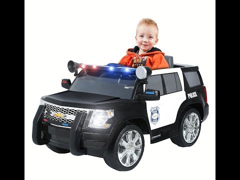 Rollplay Chevy Tahoe 6-Volt Battery-Powered Ride-On, Police