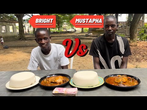EATING COMPETITION FIRST PERSON TO FINISH OGBONO SOUP AND FUFU WIN 100,000