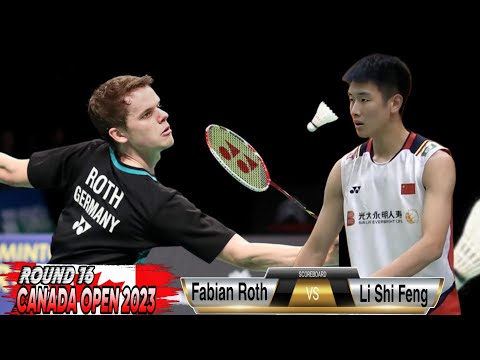 Li Shi Feng vs Fabian Roth II R16 Yonex Canada Open 2023