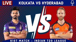 LIVE: Kolkata Vs Hyderabad | 2nd Innings | KKR Vs SRH Live Scores & Hindi Commentary | Live IPL 2022