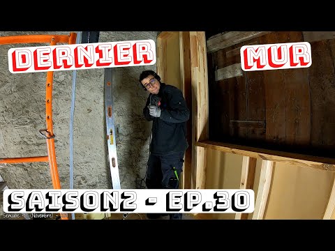 S2E30 BARN RENOVATION: FINALLY, THE CONSTRUCTION OF THE LAST UPPER FLOOR WALL