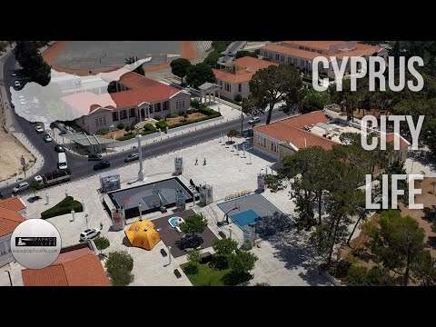 Central And Old Paphos From Above - Drone Footage