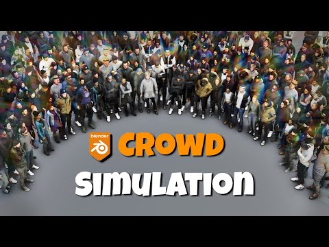 Crowd Simulation techniques in Blender