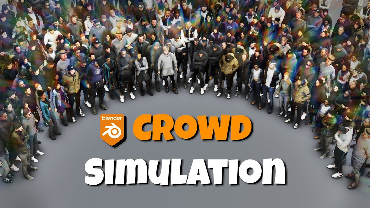 Crowd Simulation techniques in Blender