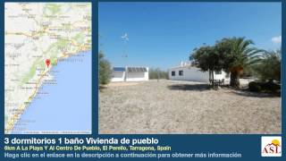 preview picture of video '3 dormitorios 1 baño Vivienda de pueblo en El Perello, Tarragona'