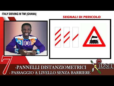 Italian Driving in Twi ¦PANNELLI DISTANZIOMETRICI ¦ PASSAGGIO A LIVELLO SENZA BARRIERE¦ Twi Ghana