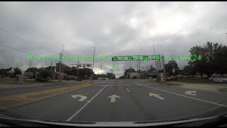 NORTH CAROLINA BACKROADS - Morning drive Biscoe NC to Carthage NC ON HWY 24 27 - ASMR