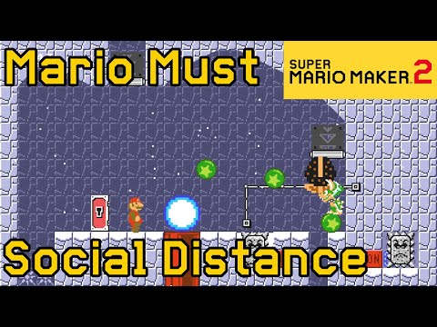 Super Mario Maker 2 - Mario Must Social Distance to Beat This Level (No Commentary)