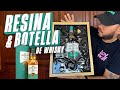 Como Hacer Un Cuadro De Botella De Whisky Y RESINA EPOXICA Broken Whisky Bottle RESIN ART