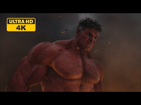 General Ross Transforms Into Red Hulk | Captain America Scene | 4K UHD