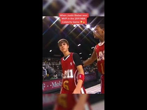 Justin Bieber won MVP in the 2011 NBA All-Star Celebrity Game when he was 17 😅 #shorts