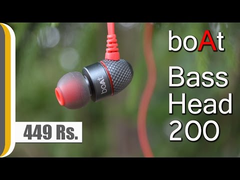 [Hindi] boAt BassHeads 200 In Ear Wired With Mic Earphones Red REVIEW