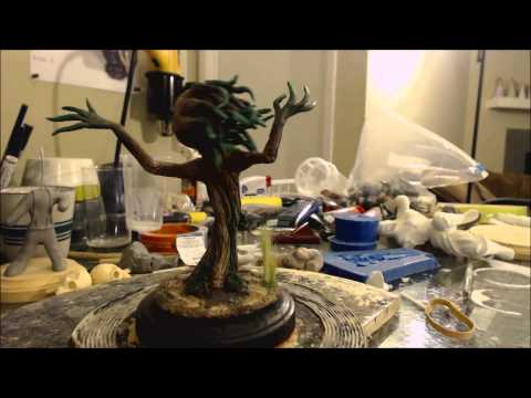 Sculpture of Baby Groot.