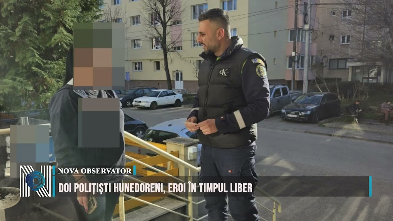 Doi polițiști hunedoreni, eroi în timpul liber