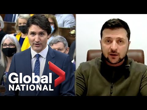 Global National: March 15, 2022 | Zelenskyy pleads for no-fly zone in Canadian parliament speech