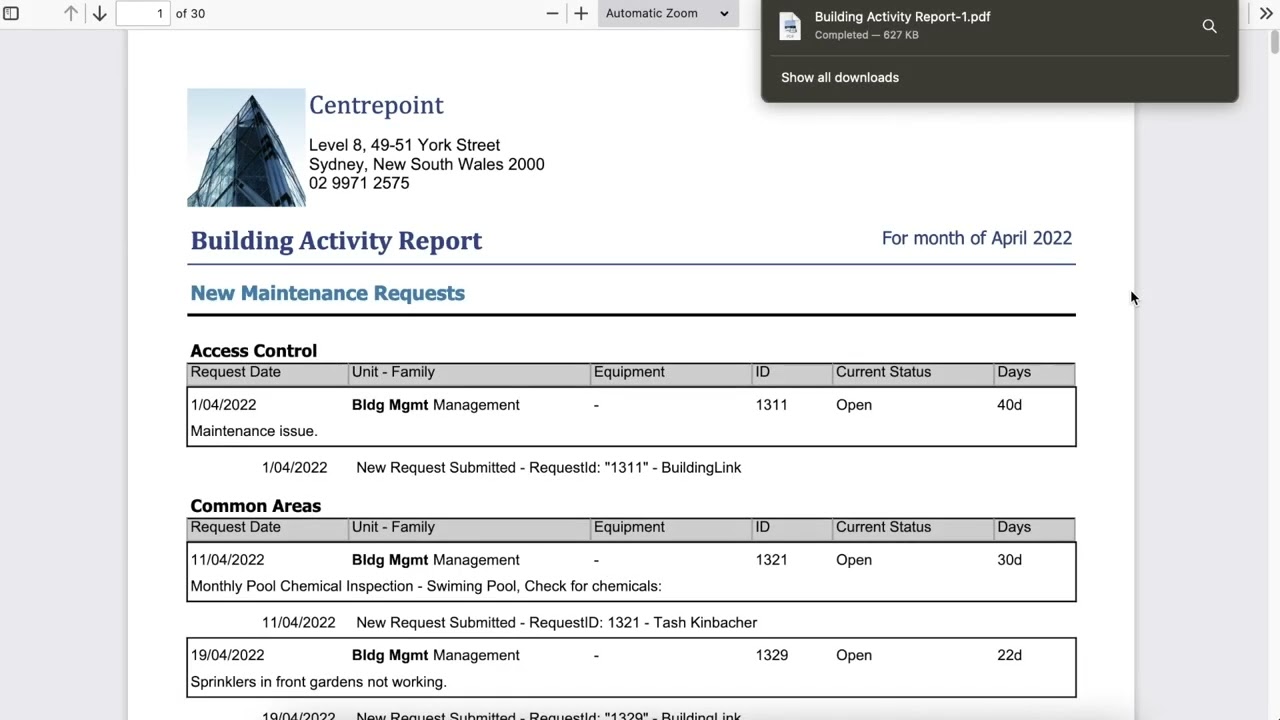 【Tutorial】Management Site - Monthly Building Activity Report | BuildingLink Asia Pacific