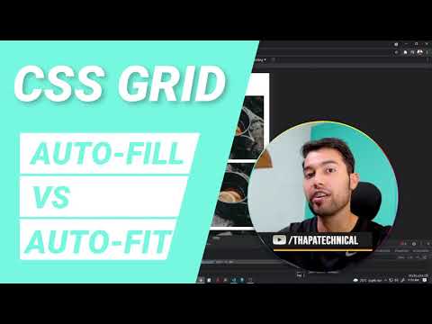  Responsive Layout using CSS Grid Auto Fit Auto Fill in Hindi 2021 | P 10