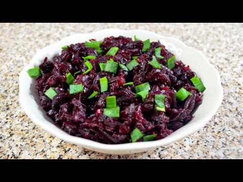 Pyszny dodatek do obiadu. To takie proste i szybkie! Buraczki z czosnkiem.