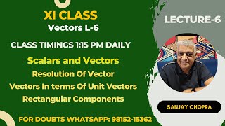 Download the video "Vectors 6 | Resolution Of Vectors | Rectangular components  | Vector in Terms of Unit vectors"