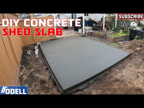 How to Pour a Concrete Slab for your Shed!