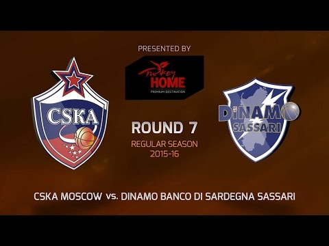 Highlights: RS Round 7, CSKA Moscow 93-87 Dinamo Sassari