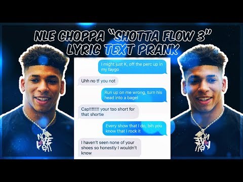 Nle Choppa Shotta Flow 3 Lyric Text Prank On White Girl - shotta flow 3 roblox id