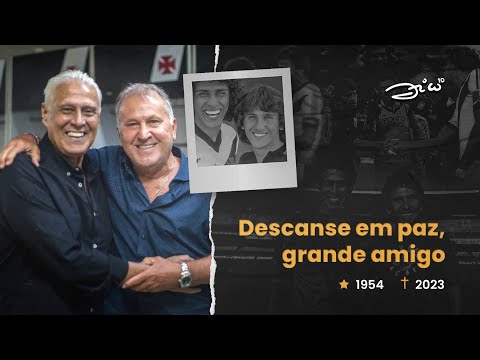 Zico faz homenagem a Roberto Dinamite