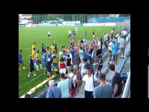 21-07-2015 Cambuur - Kasimpasa Henk de Jong regelt een groepsfoto