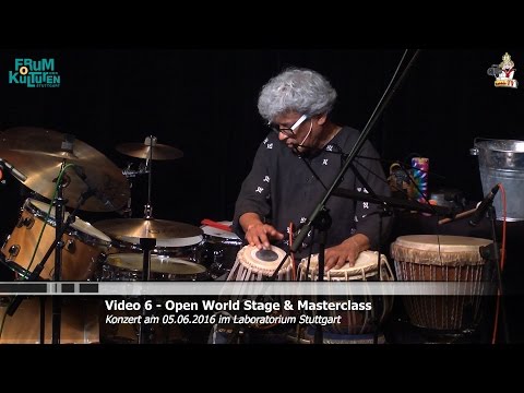 Trilok Gurtu - Percussion Solo 1 - Open World Stage 2016 Konzert @ Laboratorium Stuttgart