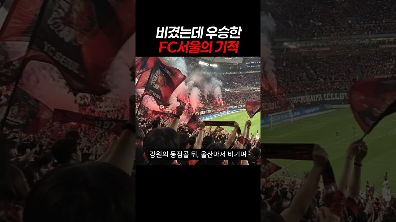 비겼는데 우승한 FC서울의 기적 #FC서울 #K리그 #우승