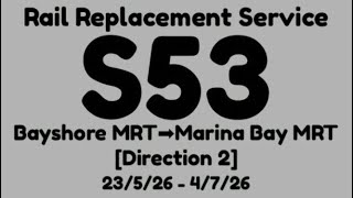 TEL Rail Replacement Service S53 Hyperlapse(D2)