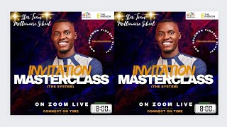 INVITATION MASTERCLASS + HOW TO SELL TICKETS FOR EVENTS BY ONU SOLOMON @ STARTEAM MILLIONAIRE SCHOOL