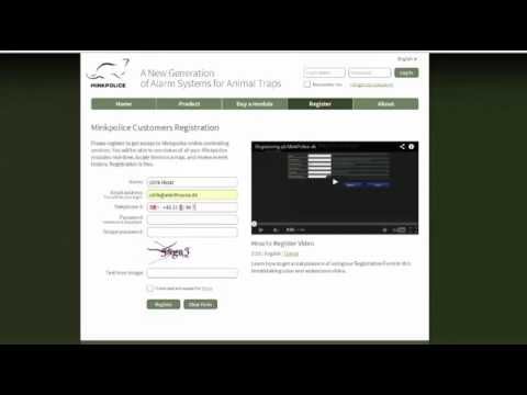 MinkPolice user registration