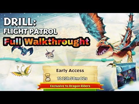 DRILL: FLIGHT PATROL Completed | Full Walkthrought | Gauntlet Event | Dragons: Rise Of Berk
