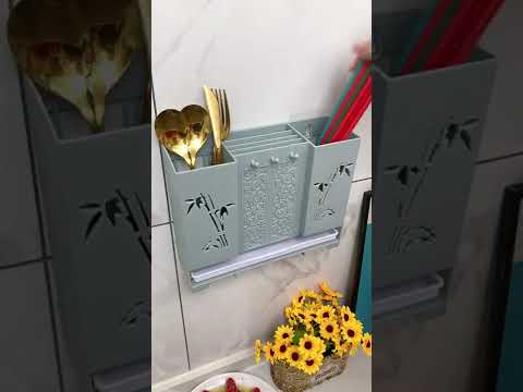 刚入手的沥水筷子筒，筷子勺子刀具轻松收纳，自带沥水不占空间